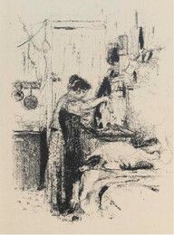 Lithograph Vuillard - Cuisine. Recueil de 117 recettes. Illustré par Edouard Vuillard (6 lithographies originales), André Dunoyer de Segonzac (6 eaux-fortes originales), André Villeboeuf (6 eaux-fortes originales)