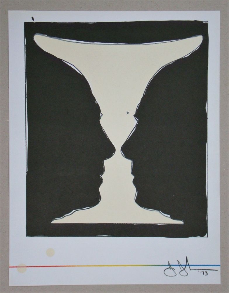 Lithograph Johns - Cup two Picasso