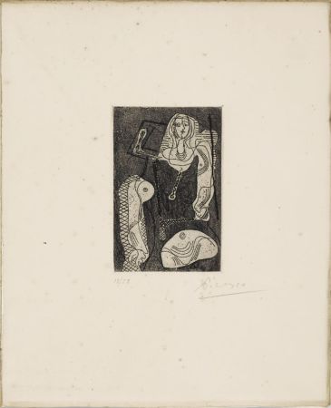 Engraving Picasso - C.Zervos. PICASSO ŒUVRES 1920-1926. 1/50 avec l'eau-forte originale signée (1926).