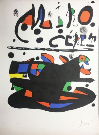 Lithograph Miró - CÉRET. Lithographie originale signée ( 1977).