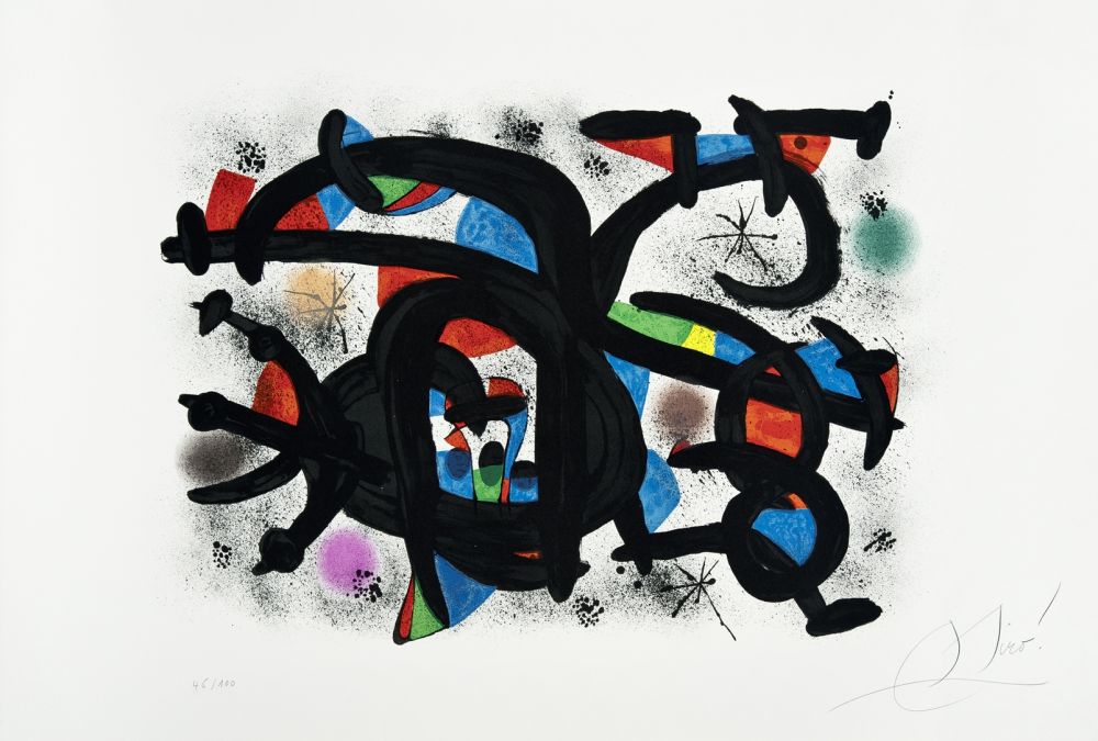 Lithograph Miró - Câlin catalan (Le)