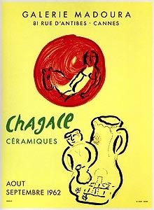 Lithograph Chagall - Céramiques