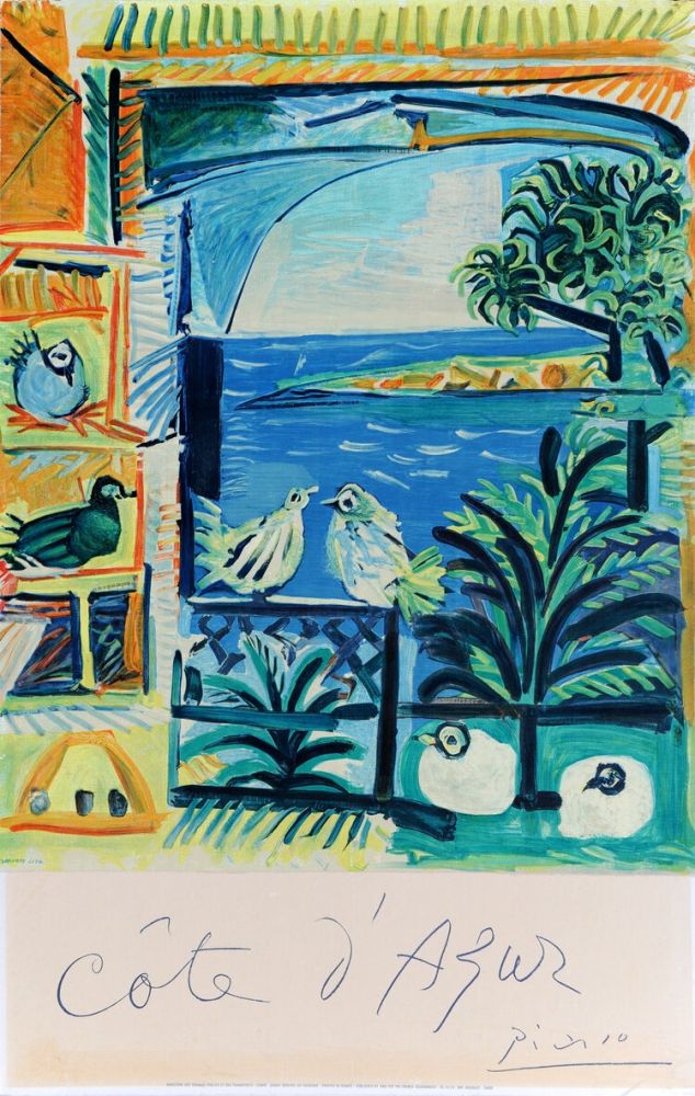 Poster Picasso - Côte d'Azur