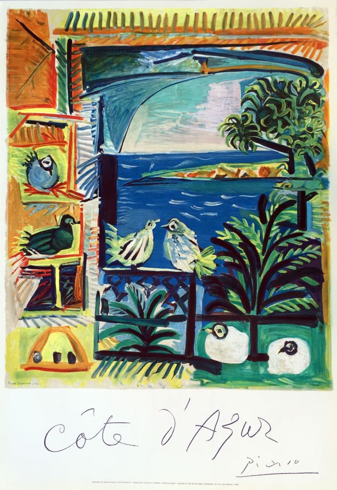 Lithograph Picasso - Côte d'Azur