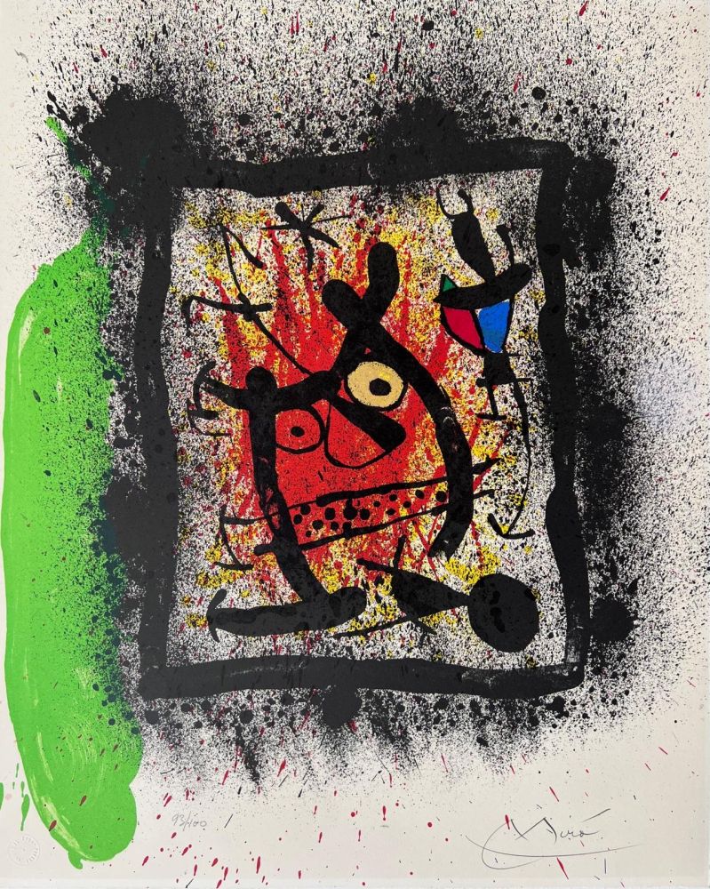 Lithograph Miró - Da Lebenslangliches interview 