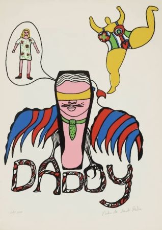 Screenprint De Saint Phalle - Daddy