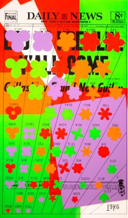 Screenprint Warhol - Daily News - LBJ to Kremlin – Y'all Come