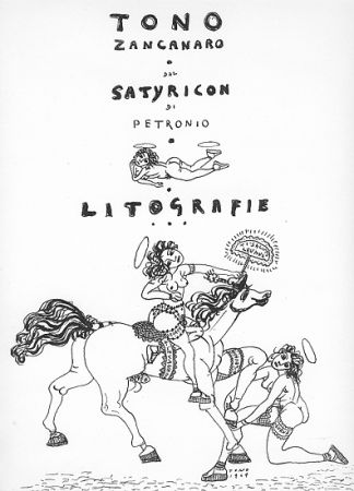 Lithograph Zancanaro - Dal Satiricon di Petronio