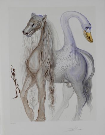Lithograph Dali - Dalinean Horses Horace's Chimera
