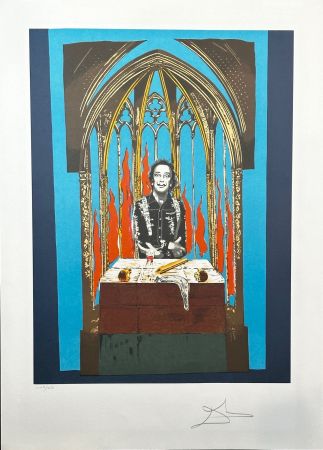 Lithograph Dali - Dali's Inferno with Original Portfolio Case 