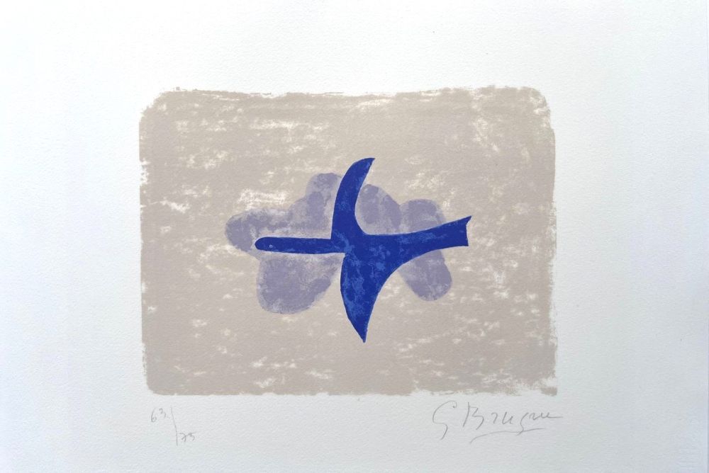 Lithograph Braque - Dans le ciel 