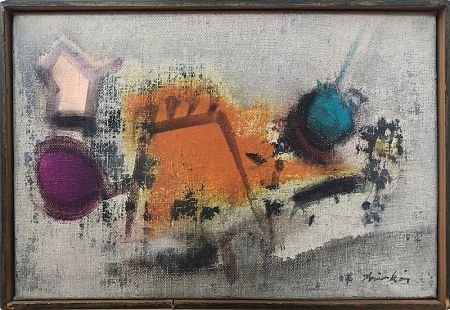 No Technical Anonyme - Dans le goût de J. FAUTRIER  Composition abstraite (c. 1950)