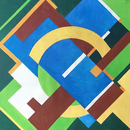 No Technical Anonyme - Dans le goût de S. DELAUNAY  Sans titre (c. 1960)