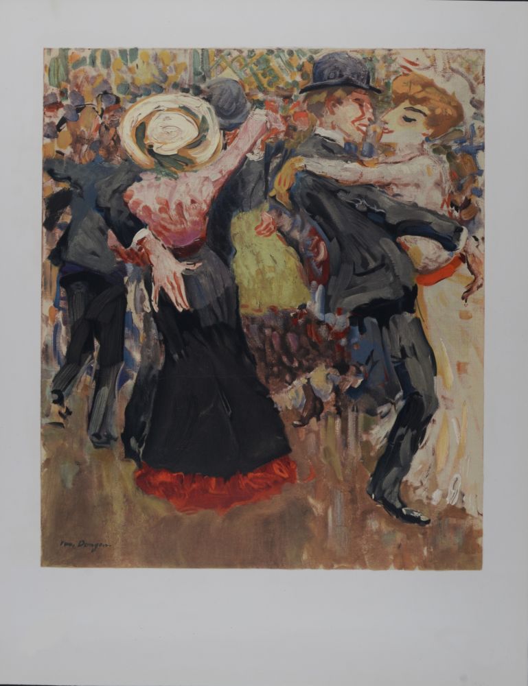 Lithograph Van Dongen - Danse au Moulin de la Galette, 1972