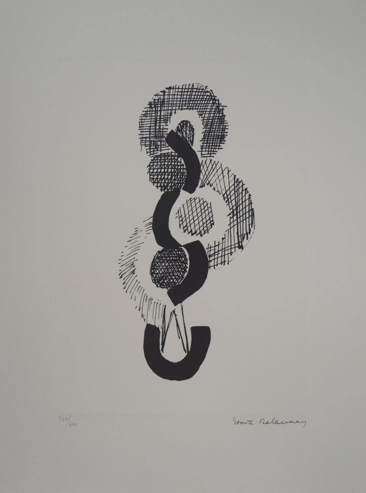 Lithograph Delaunay - Danse, rythme sans fin