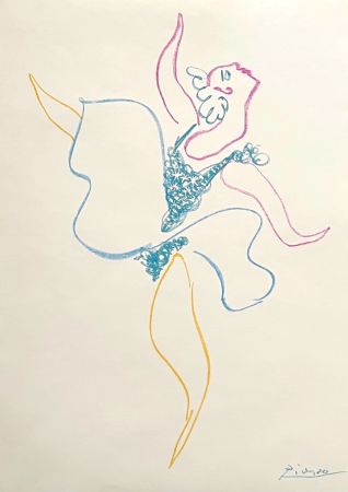 Lithograph Picasso - Danseuse