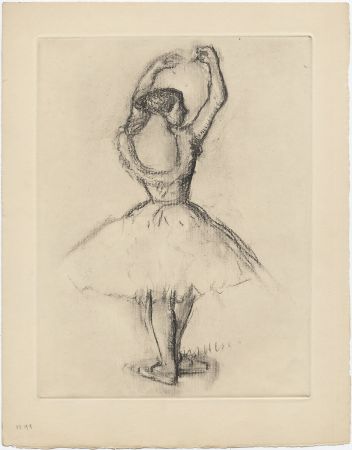 Engraving Degas - Danseuse (étude, vers 1878-1880)