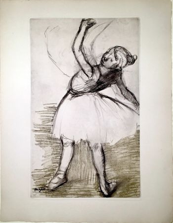 Etching And Aquatint Degas - Danseuse (étude, vers 1880)