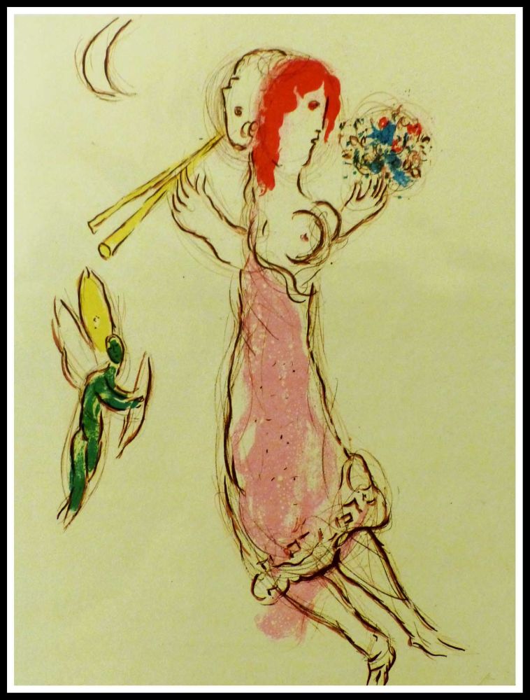 Lithograph Chagall - DAPHNIS & CHLOE