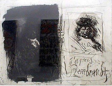 Etching And Aquatint Clavé - D'apres Rembrandt I-I