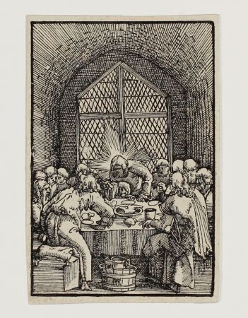 Woodcut Altdorfer - Das letzte Abendmahl (The last Supper)
