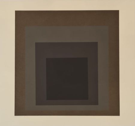 Lithograph Albers - Day + Night: Hommage to the square (Planche X) 
