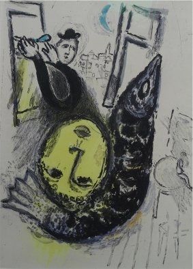 Etching And Aquatint Chagall - De Mauvais Sujets,plate nr.3