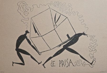 Lithograph Bedia - De Prisa