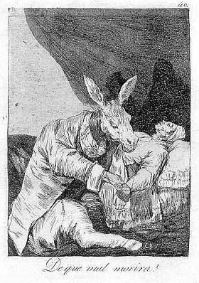 Etching And Aquatint Goya - De que mal morirà?