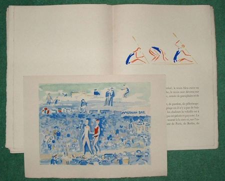 Illustrated Book Van Dongen - DEAUVILLE par Paul Poiret. 10 AQUARELLES DE VAN DONGEN (1931)