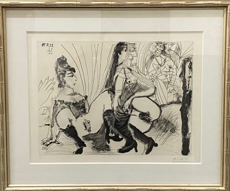 Aquatint Picasso - Degas paie et s'en va. Les filles ne sont pas tendres (3rd State)