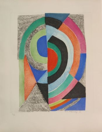 Engraving Delaunay - Demi-cercles 