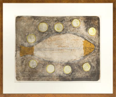 Lithograph Tamayo - Demi Poisson (Half Fish)