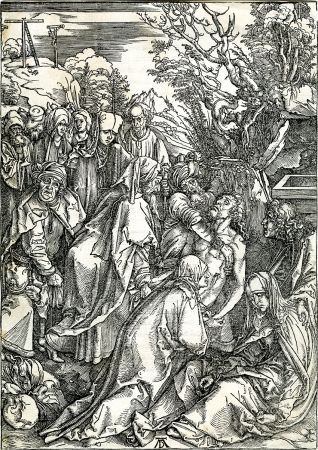 Woodcut Durer - Deposition of Christ (The Large Passion), c. 1496-97