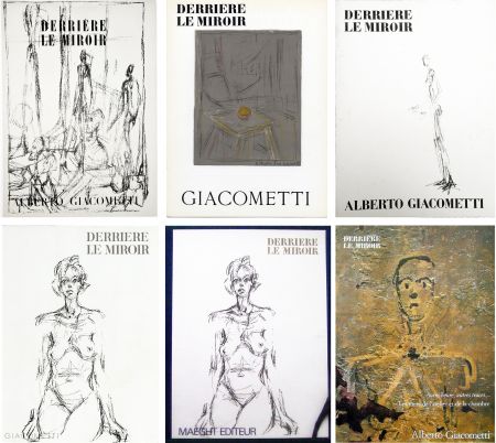 Illustrated Book Giacometti - DERRIÈRE LE MIROIR. COLLECTION COMPLÈTE DES NUMÉROS CONSACRÉS À ALBERTO GIACOMETTI (Avec 23 lithographies)