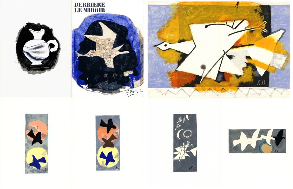 Illustrated Book Braque - DERRIÈRE LE MIROIR N° 115. BRAQUE. 9 lithographies couleurs (1959)