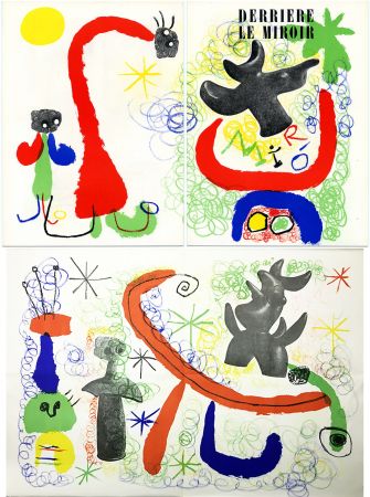 Lithograph Miró - DERRIÈRE LE MIROIR n° 29-30 - MIRO - Mai 1950.