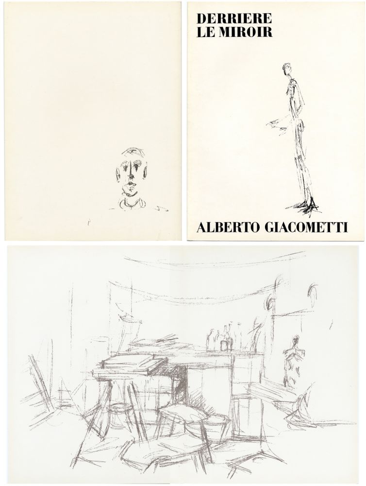 Illustrated Book Giacometti - DERRIÈRE LE MIROIR N° 98. L' ATELIER D' ALBERTO GIACOMETTI (Jean Genet). Juin 1957.