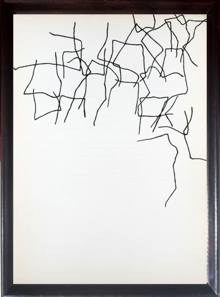 Lithograph Chillida - Derrière le Miroir