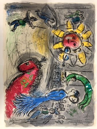 Lithograph Chagall - Derrière le Miroir