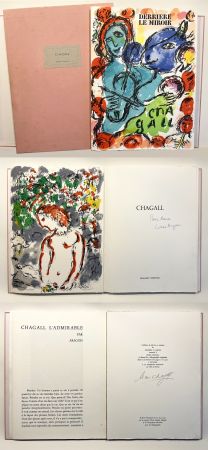 Illustrated Book Chagall - Derrière Le Miroir n° 198 - DE LUXE SIGNÉ PAR CHAGALL. 3 Lithographies originales (1972)