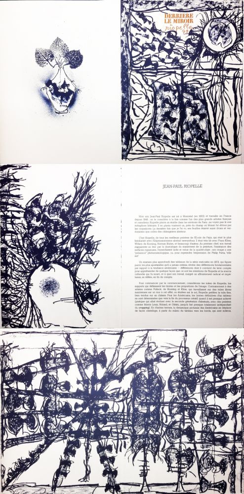 Illustrated Book Riopelle - Derrière le Miroir n° 232. 9 LITHOGRAPHIES ORIGINALES (1979).