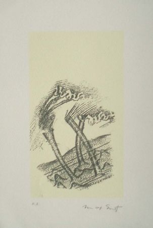 Lithograph Ernst - Desert plisses