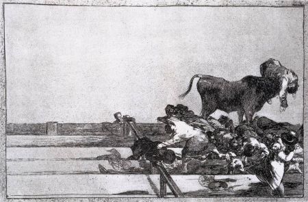Engraving Goya - Desgracias