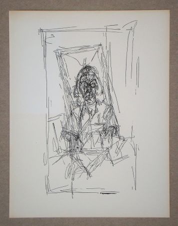 Lithograph Giacometti - Dessin, 1954