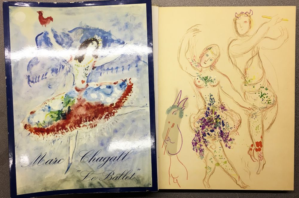 Lithograph Chagall - DESSINS ET AQUARELLES POUR LE BALLET