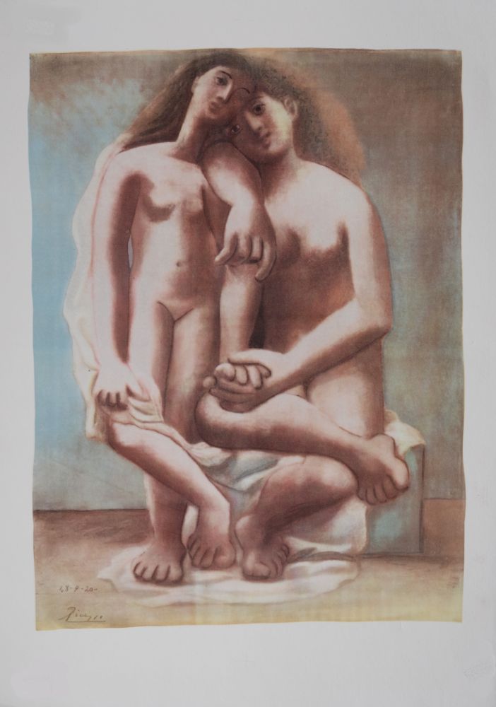 Lithograph Picasso (After) - Deux Nus, 1946
