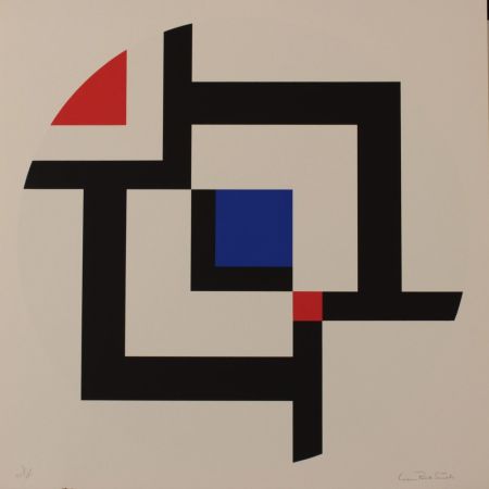 Lithograph Polk Smith - DIAGONAL PASSAGE 120 - EXACTA FROM CONSTRUCTIVISM TO SYSTEMATIC ART 1918-1985