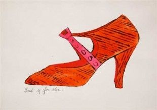 Lithograph Warhol - Dial M for Shoes