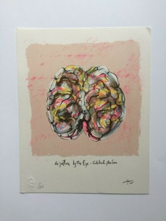 Lithograph Matta - Digestion by the eye (from Morfolgie Verbali)